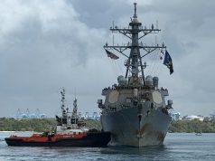 US guided-missile destroyer USS Ross arrives in Mombasa