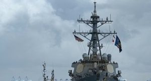 US guided-missile destroyer USS Ross arrives in Mombasa