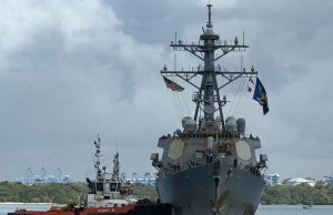 US guided-missile destroyer USS Ross arrives in Mombasa